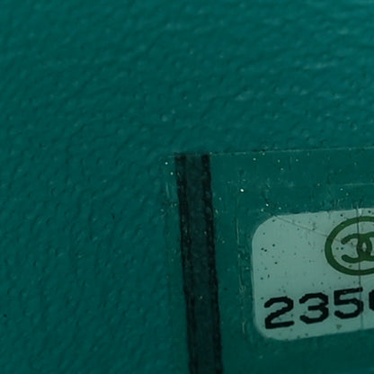 Chanel Caviar Quilted Jumbo Double Flap Turquoise 6 of 10