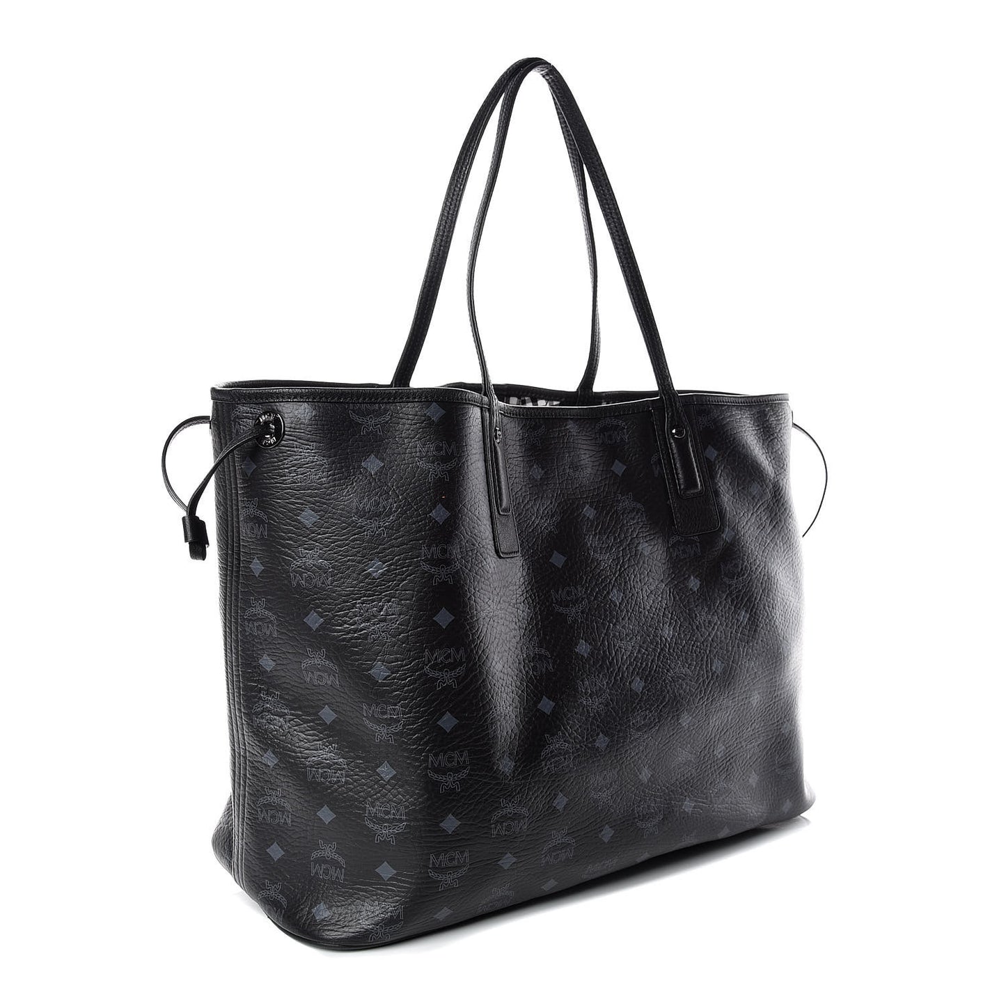 Visetos Large Liz Reversible Shopper Tote Black