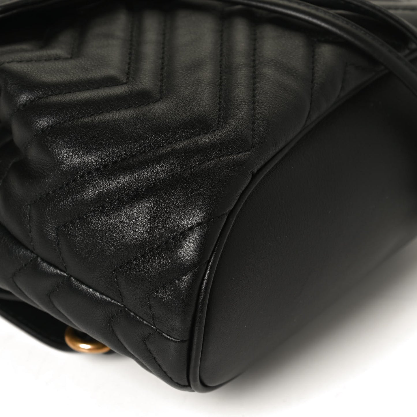 Calfskin Matelasse GG Marmont Flap Backpack Black