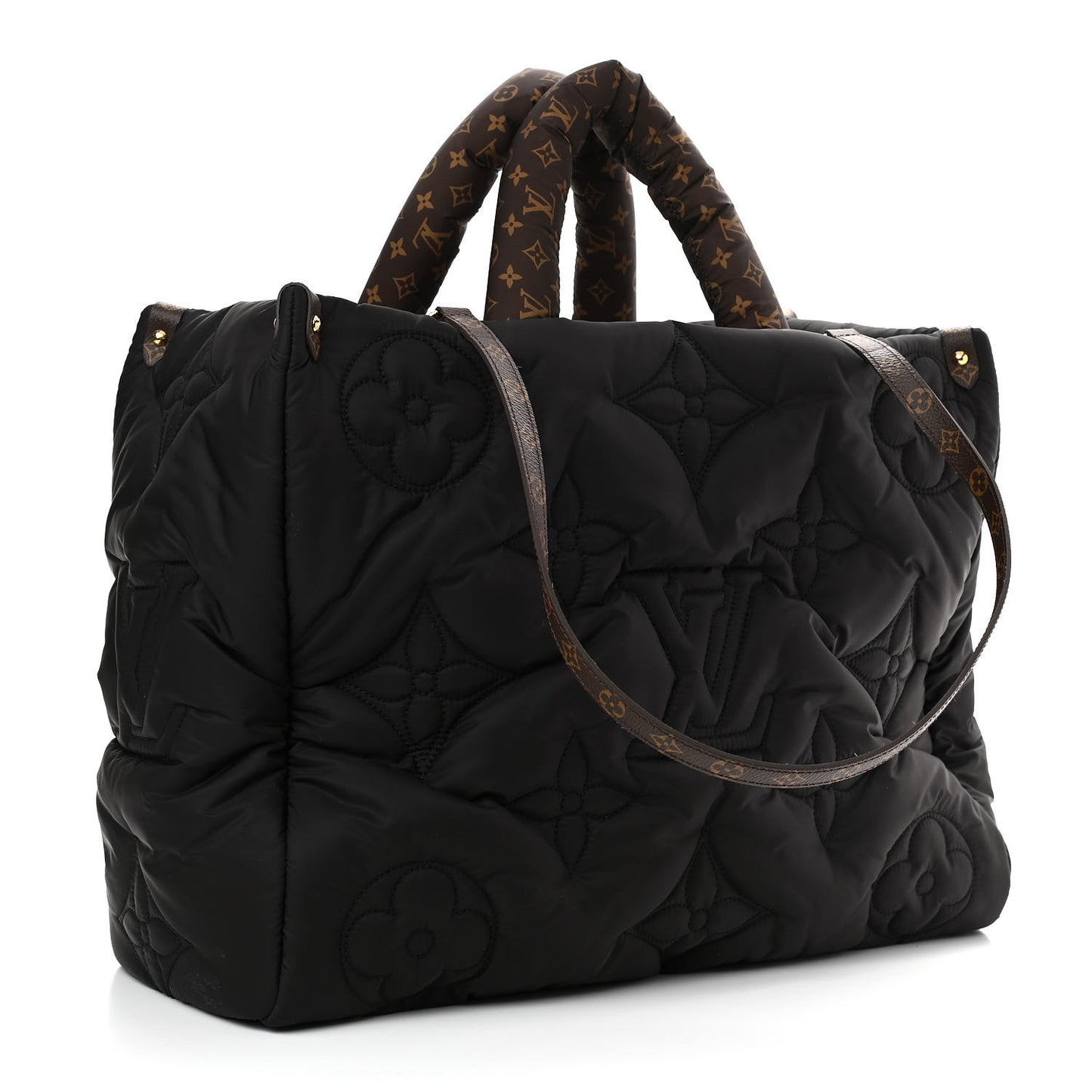 Econyl Monogram Pillow Giant Onthego GM Black