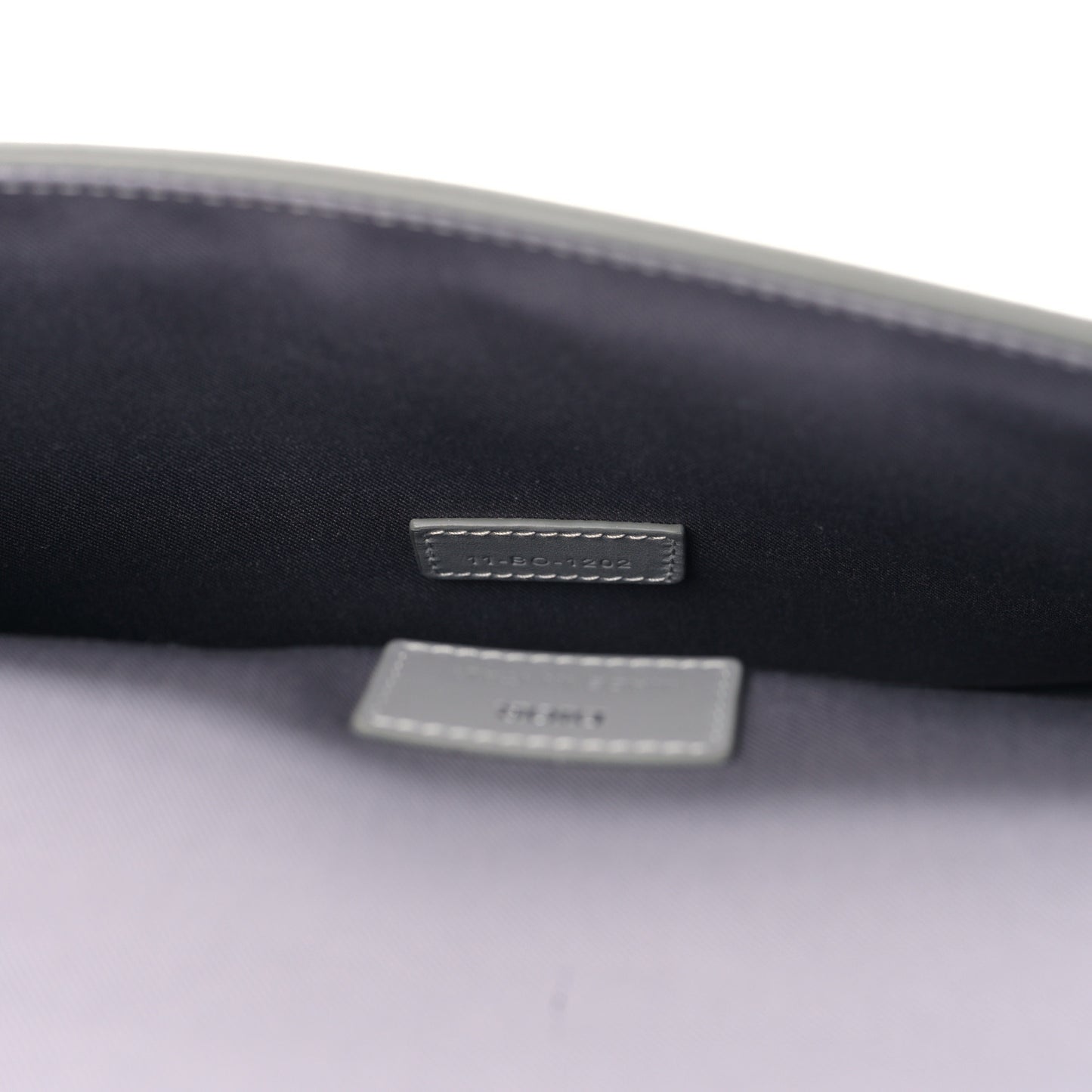 Coated Canvas CD Diamond Hit The Road A5 Pouch With Flap Gray