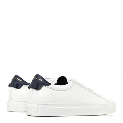 Givenchy Calfskin Mens Urban Street Sneakers 41 White Navy 5 of 10