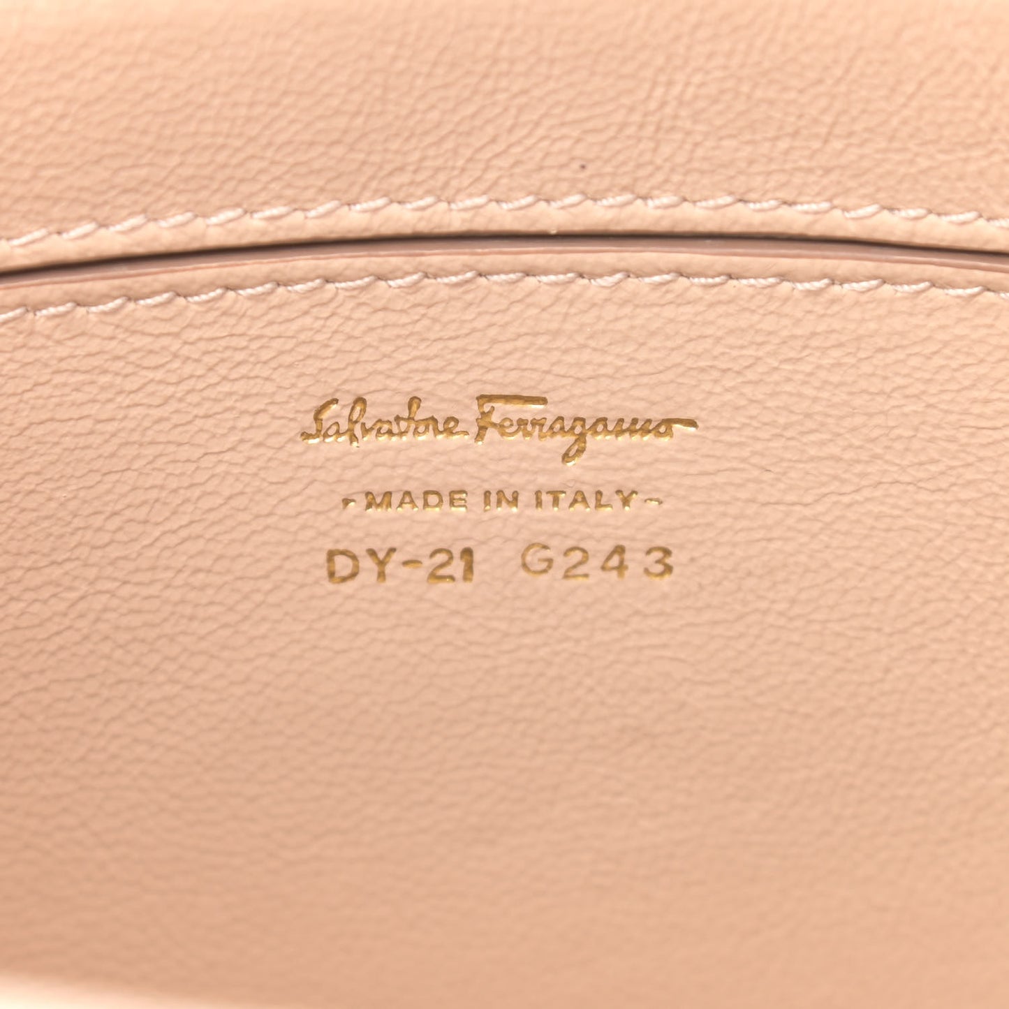 Metallic Grained Calfskin Sofia Satchel Gold