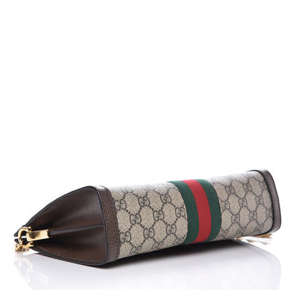 Gucci GG Supreme Monogram Web Small Ophidia Chain Shoulder Bag Brown 4 of 9