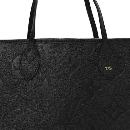 Louis Vuitton Empreinte Monogram Giant Neverfull MM Black 9 of 12