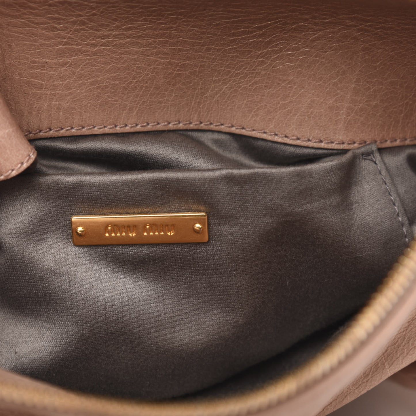 Vitello Lux Mini Bow Bag Cipria