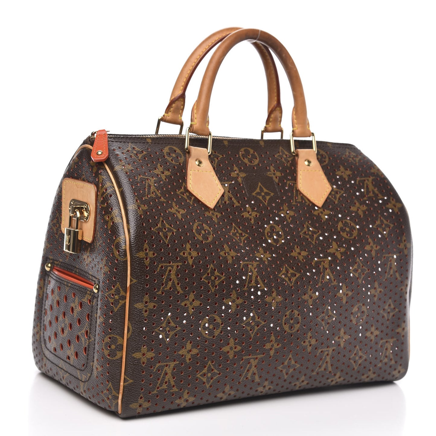 Monogram Perforated Speedy 30 Orange