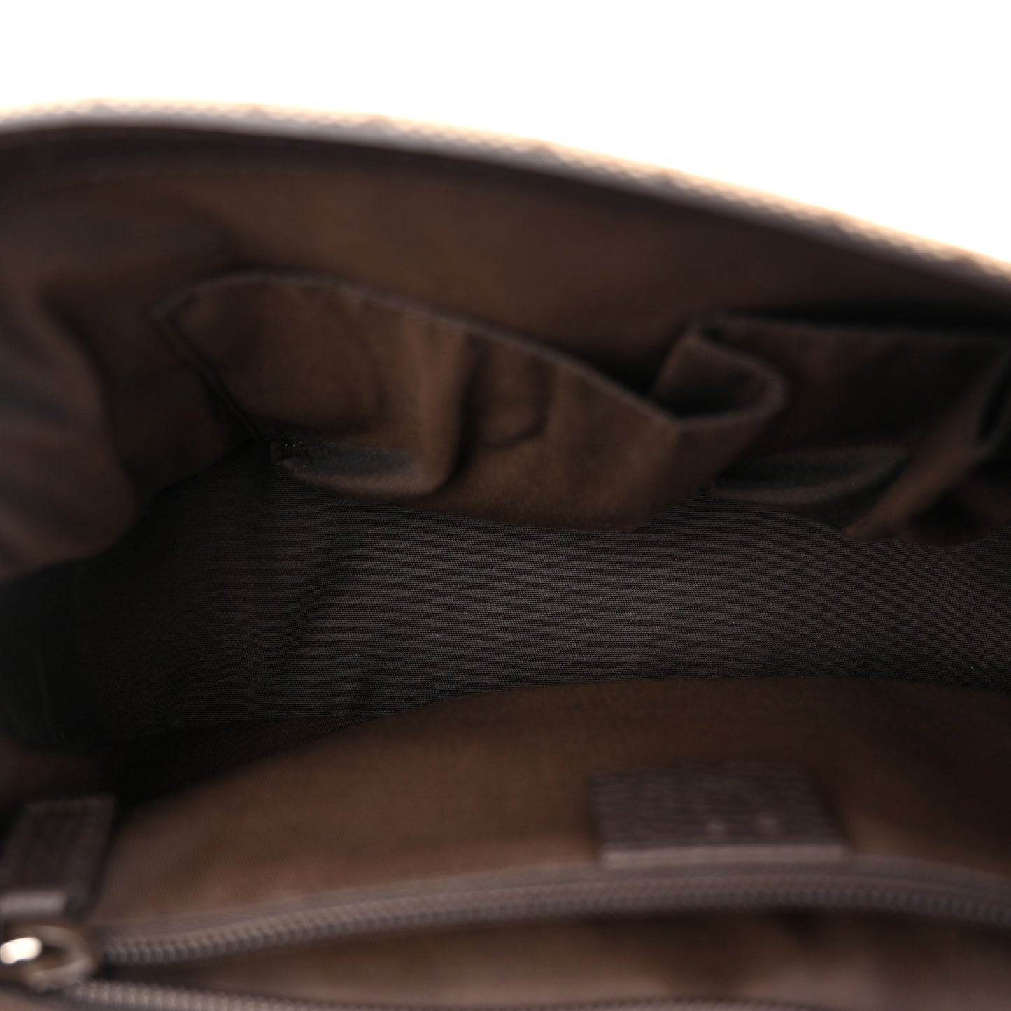 Monogram Flap Messenger Bag Beige Dark Brown