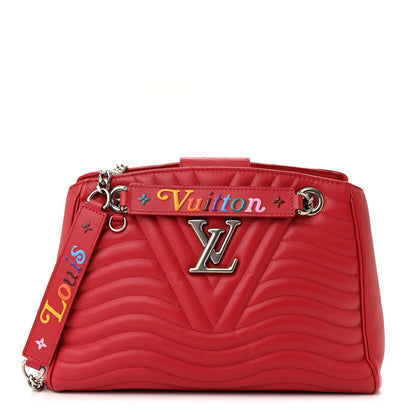Louis Vuitton Calfskin New Wave Chain Tote Ecarlate 1 of 9
