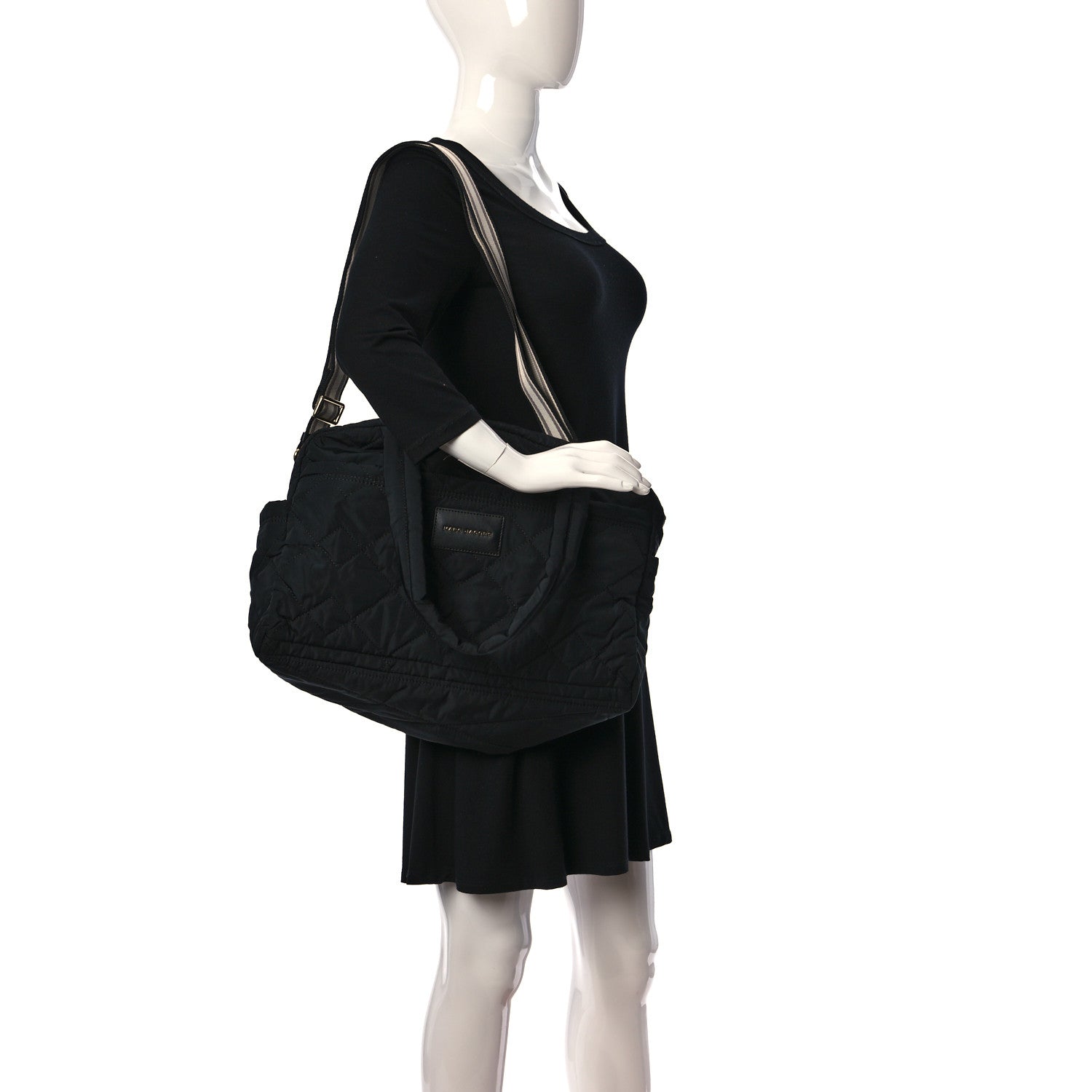 Marc Jacobs Nylon Quilted Medium Weekender Bag Black 2 of 12