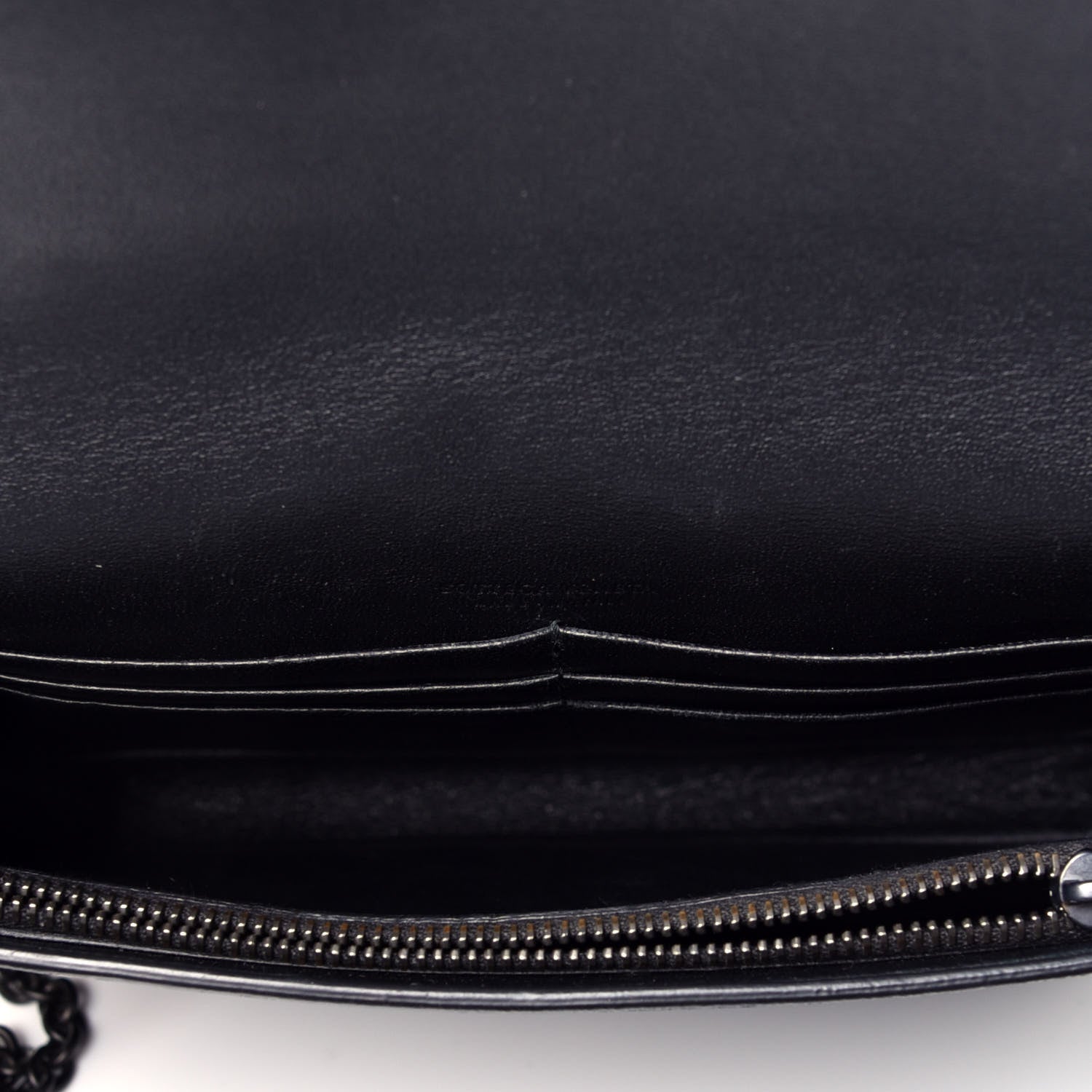 Bottega Veneta Nappa Pearl Embellished Chain Wallet Black 5 of 8