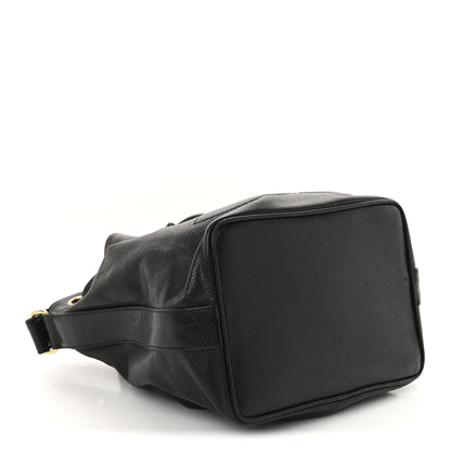 Chanel Caviar CC Chain Mini Drawstring Bag Black 5 of 13