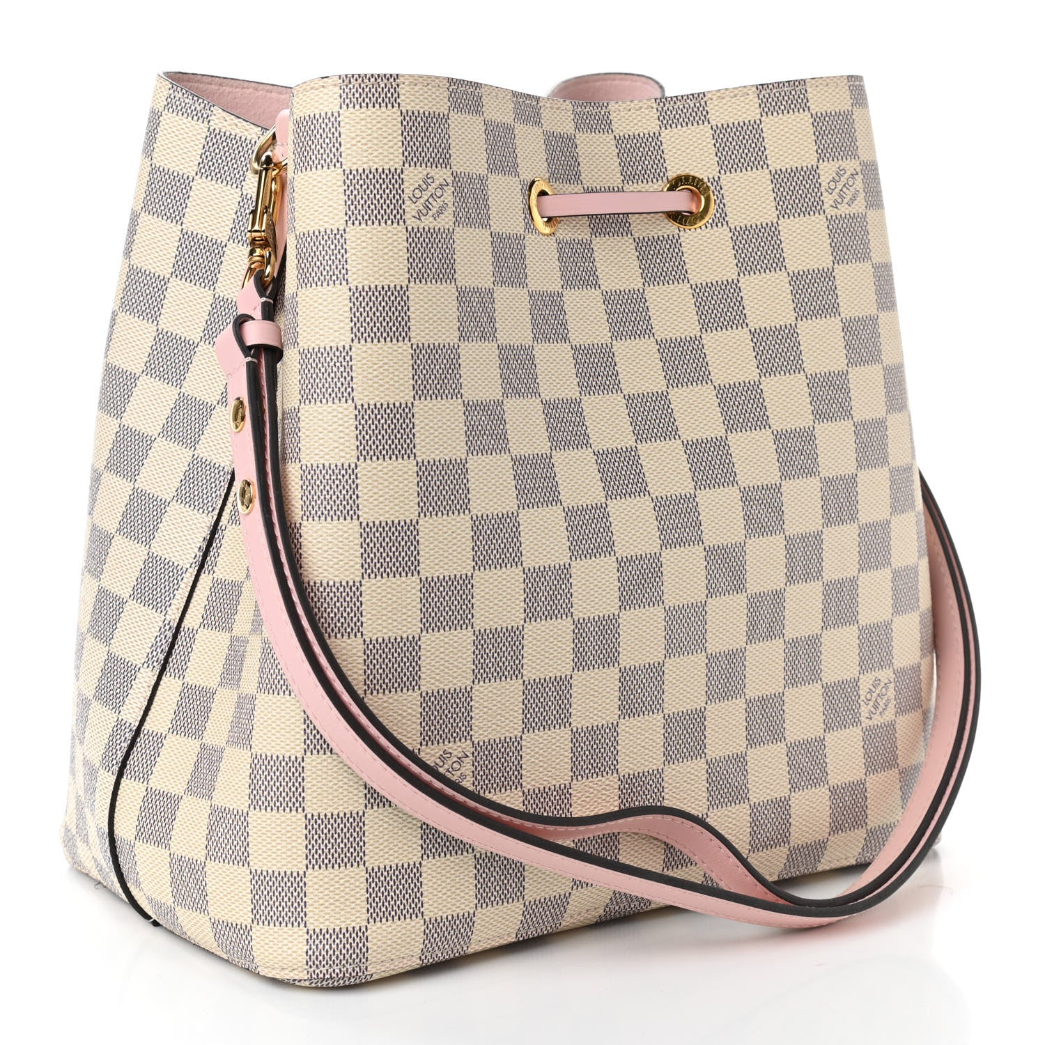 Louis Vuitton Damier Azur Neonoe MM Eau De Rose 3 of 11