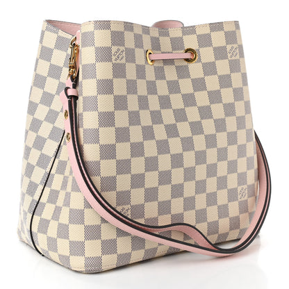 Louis Vuitton Damier Azur Neonoe MM Eau De Rose 3 of 11