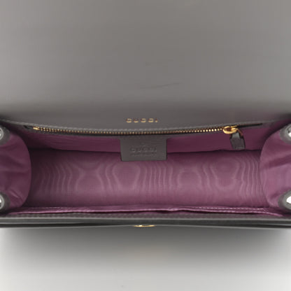Gucci Textured Calfskin Small Torchon GG Ring Shoulder Bag Dusty Grey 5 of 11