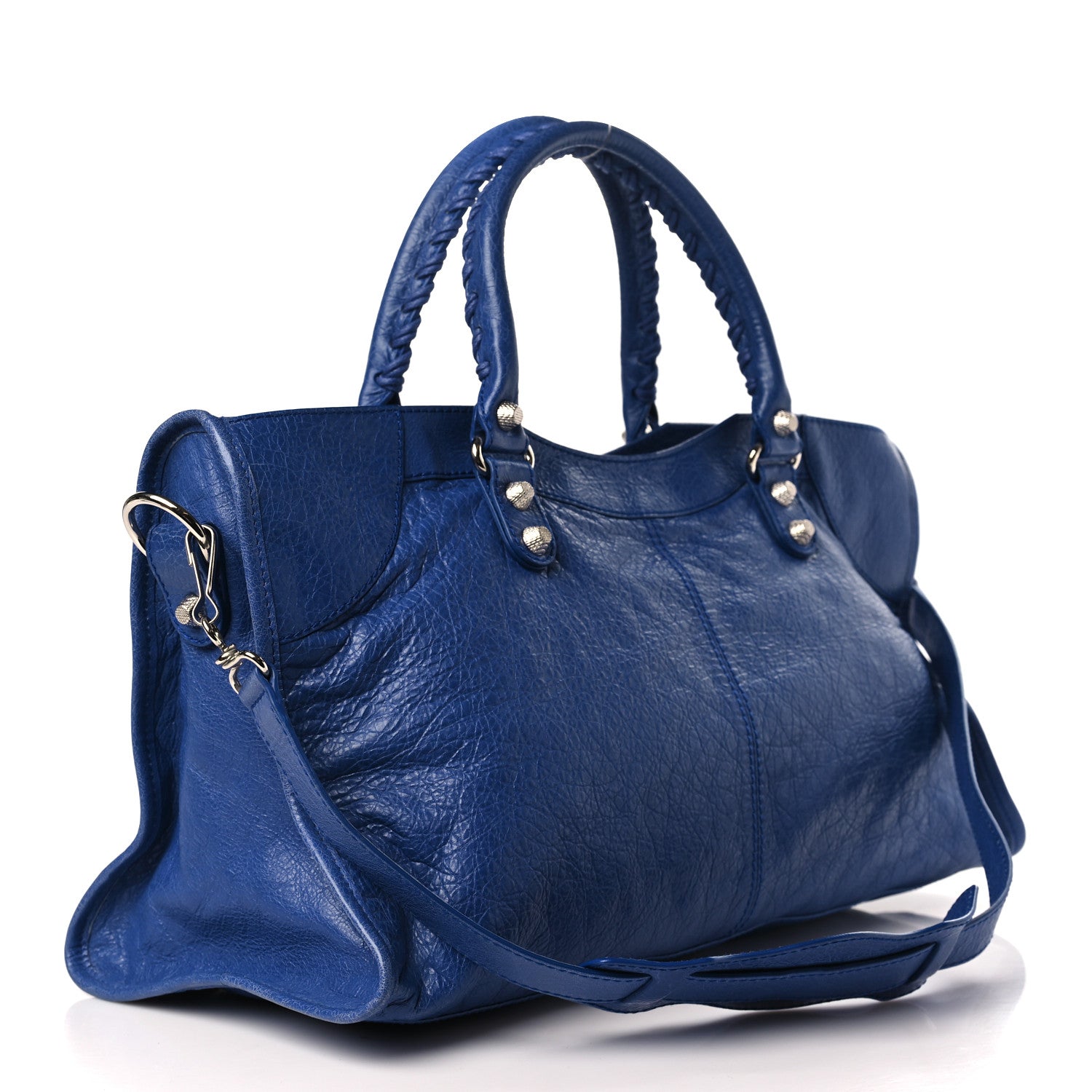 Balenciaga Agneau Giant 12 Silver Hardware Part Time Bleut Bleu Glacier 3 of 9