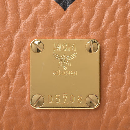 MCM Visetos Heritage Continental Flap Wallet Cognac 6 of 10