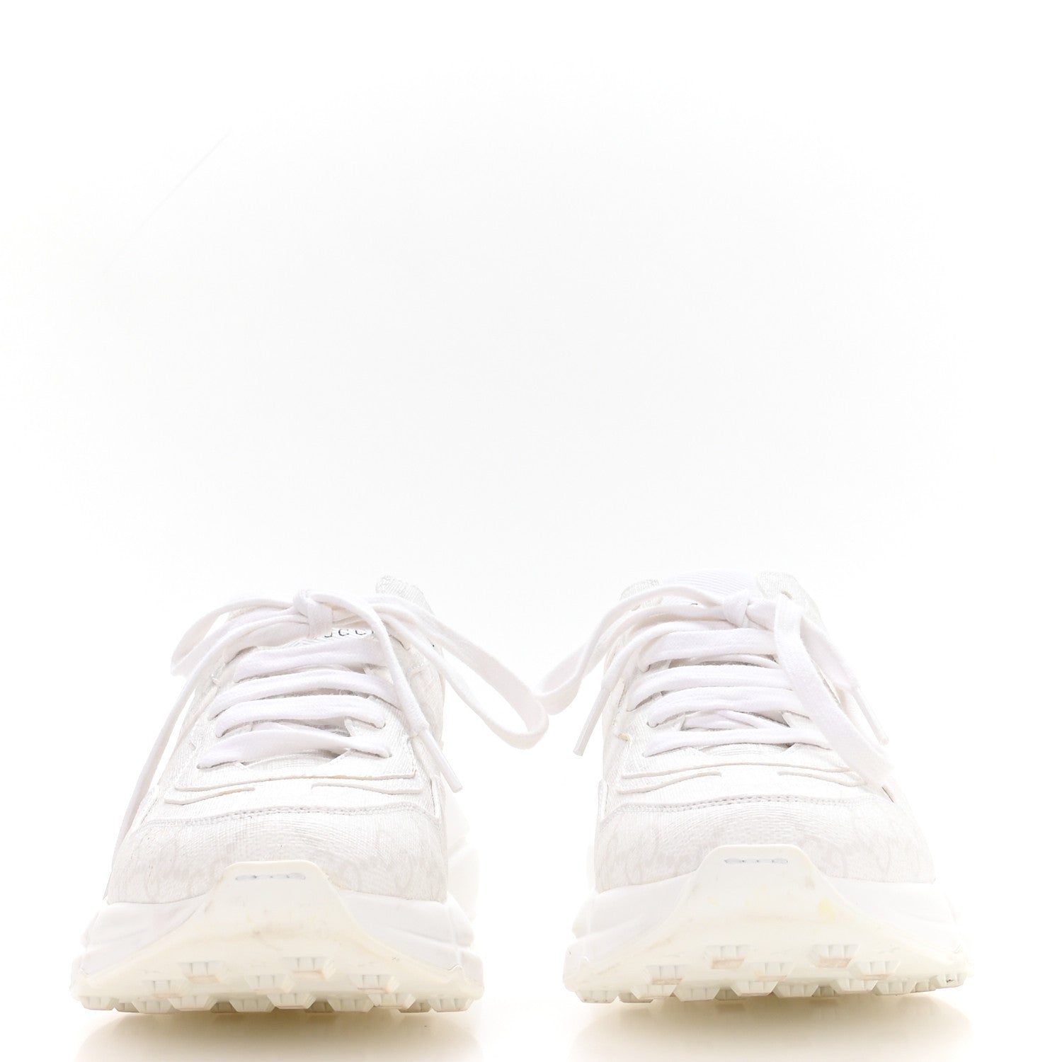 Gucci GG Supreme Monogram Womens Rhyton Sneakers 35.5 White 2 of 9