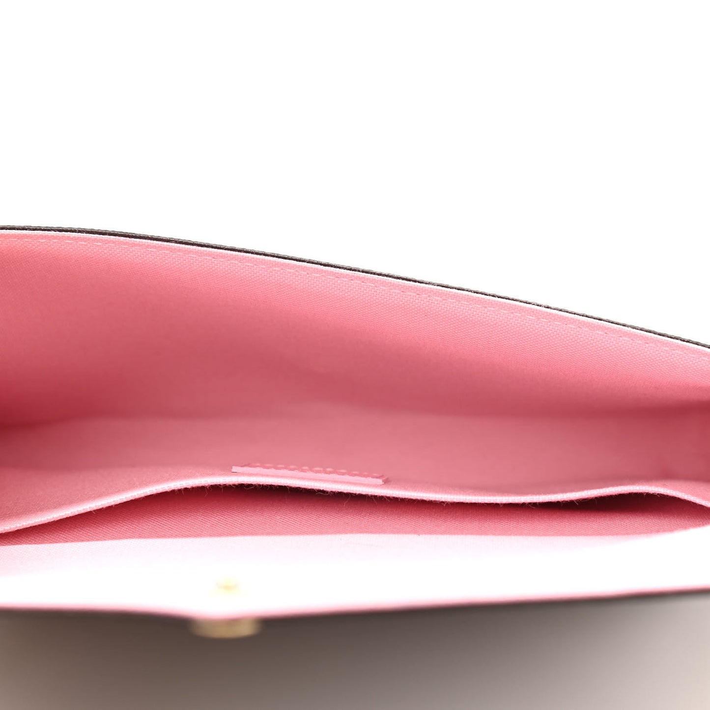 Damier Ebene Studded Pochette Felicie Chain Wallet