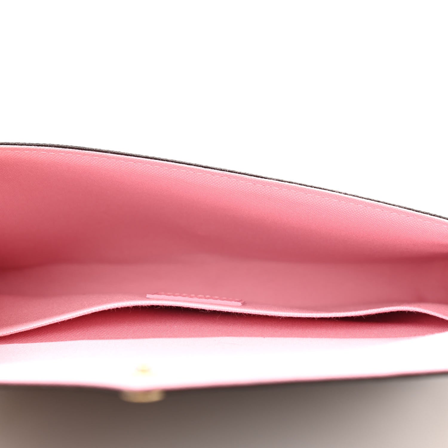 Louis Vuitton Damier Ebene Studded Pochette Felicie Chain Wallet 6 of 11