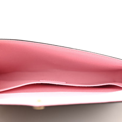 Louis Vuitton Damier Ebene Studded Pochette Felicie Chain Wallet 6 of 11