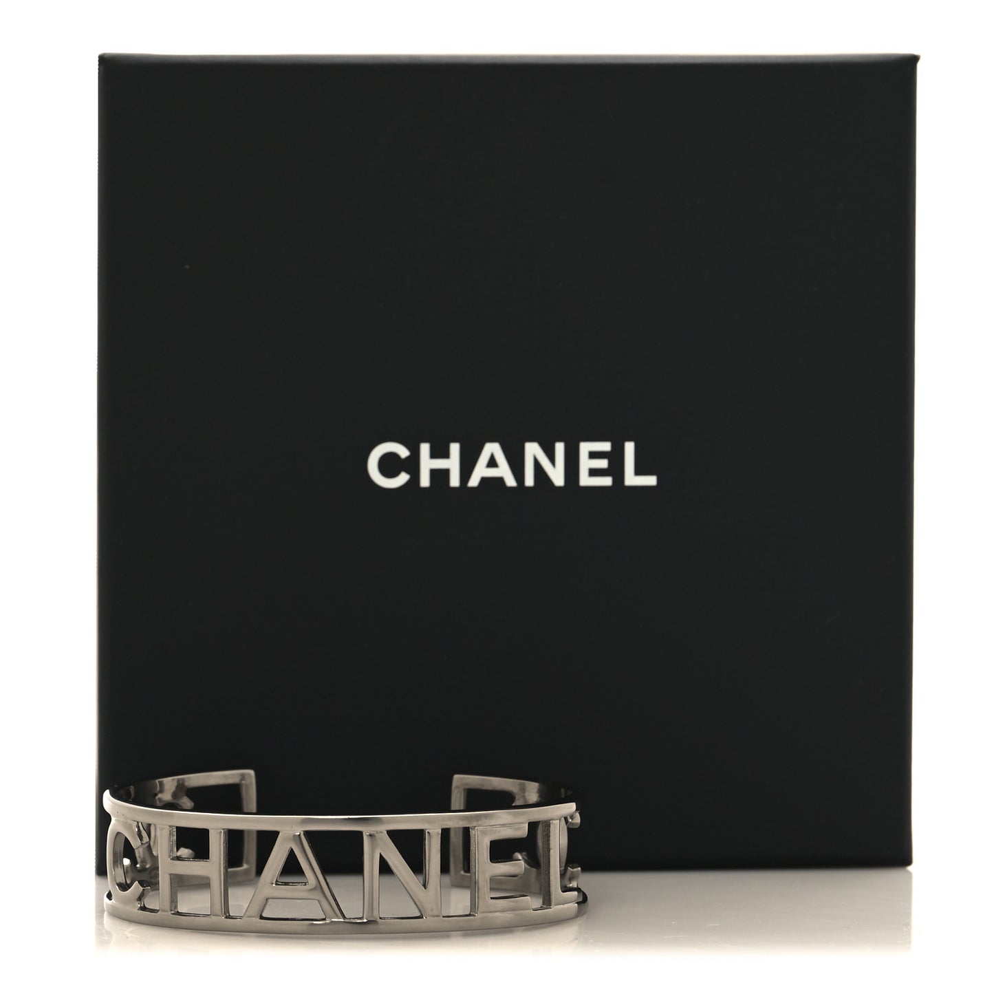 Ruthenium Logo Cuff Bracelet