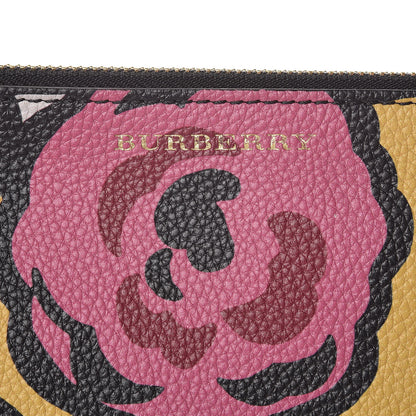 Burberry Grained Calfskin Runway Peyton Wristlet Vibrant Orange 6 of 11