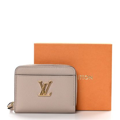 Louis Vuitton Calfskin Lockme Zippy Coin Purse Greige 9 of 9