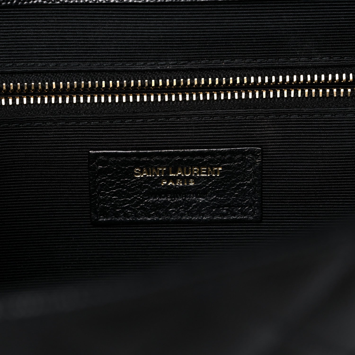 Saint Laurent Grain De Poudre Textured Mixed Matelasse Large Triquilt Monogram Satchel Black 7 of 14