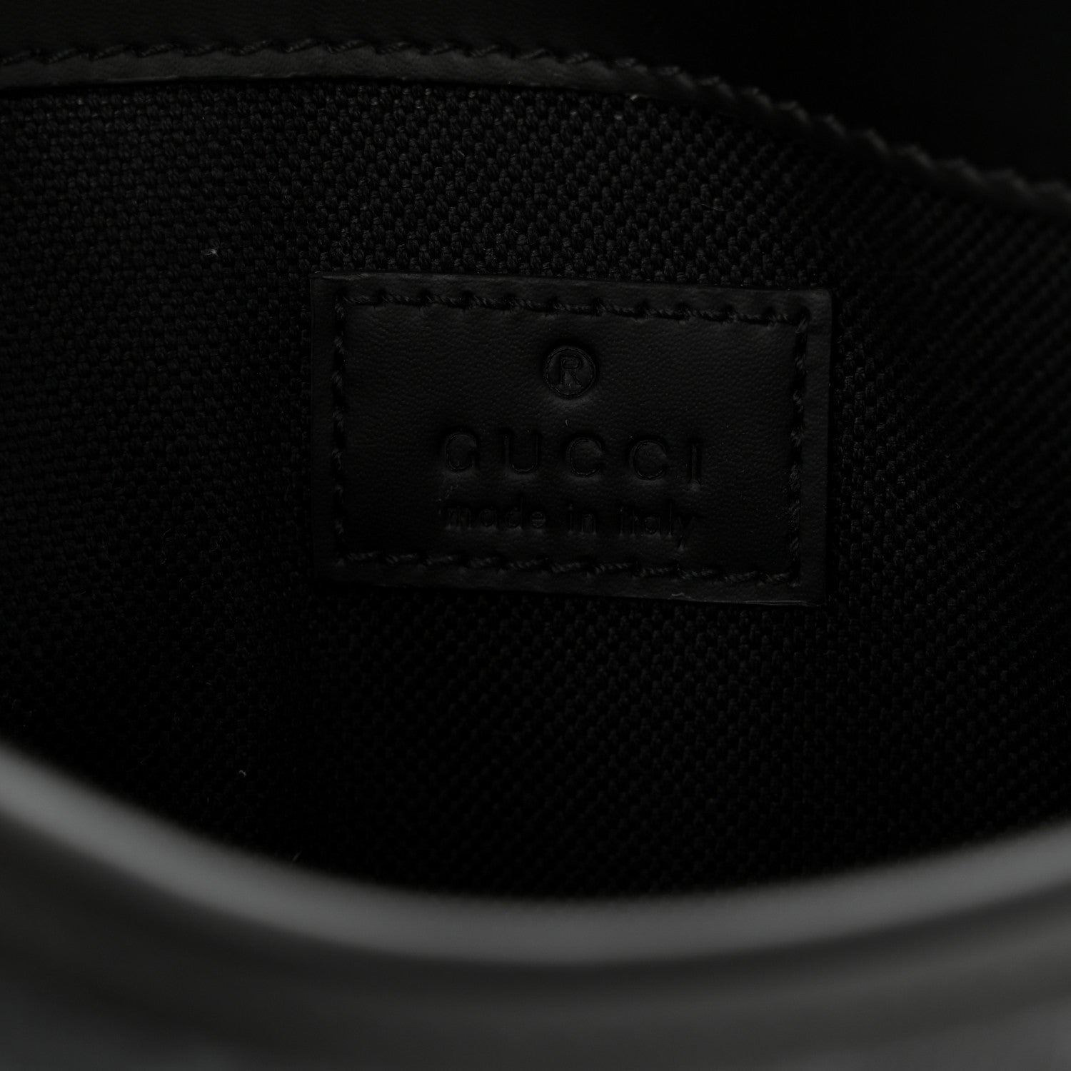 Gucci GG Supreme Monogram Web Slim Belt Bag Black Grey 6 of 10