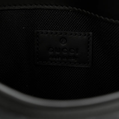 Gucci GG Supreme Monogram Web Slim Belt Bag Black Grey 6 of 10