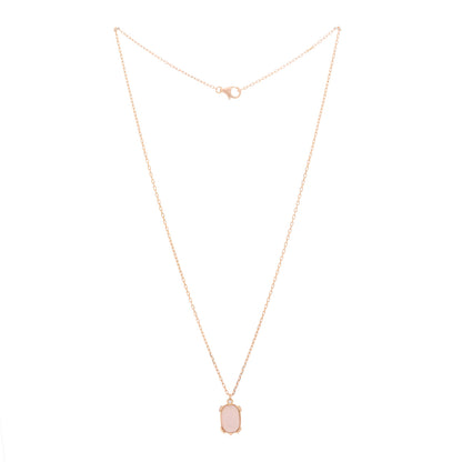 Cartier 18K Pink Gold Diamond Pink Mother Of Pearl Tortue Pendant Necklace 2 of 4