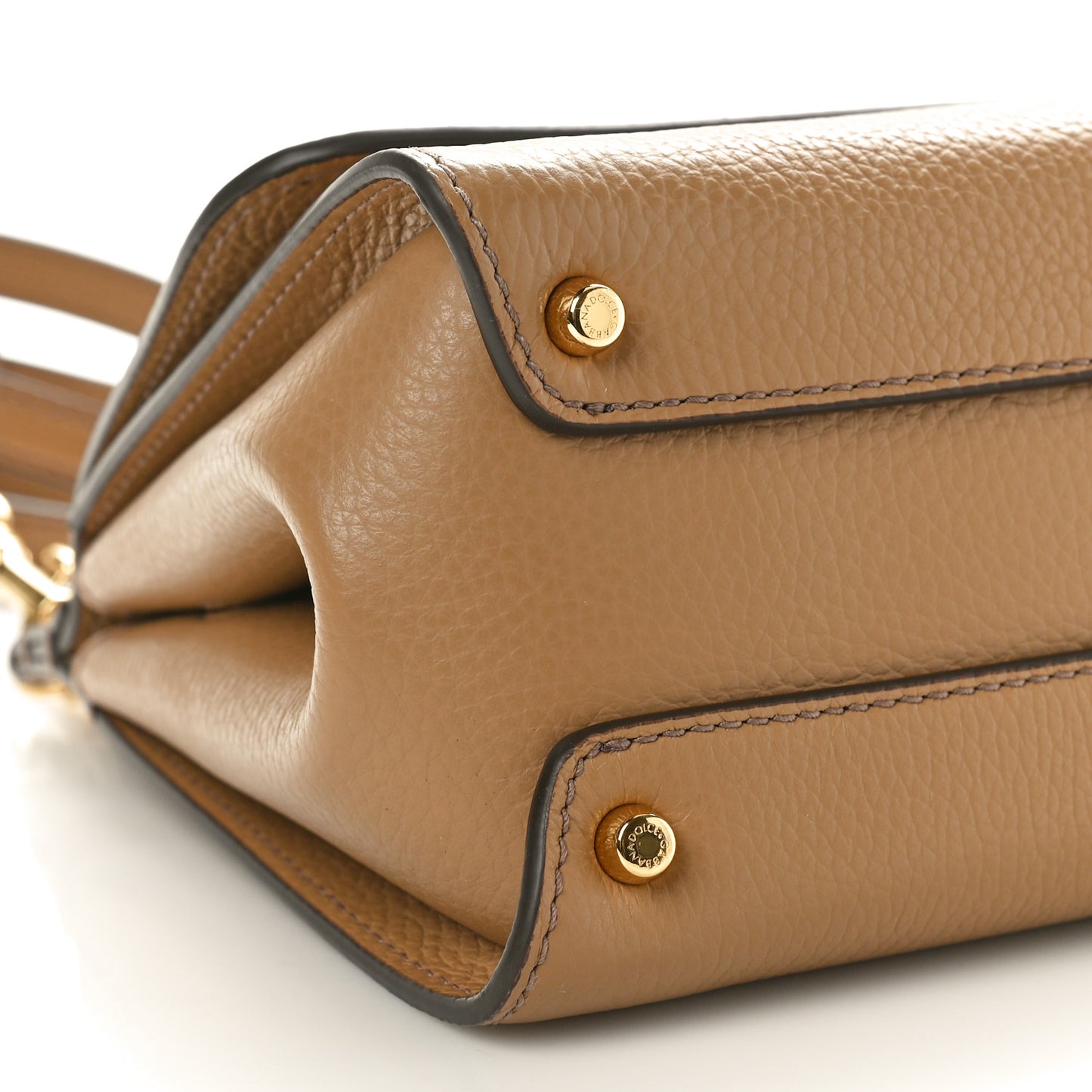 Calfskin Small Sicily Soft Satchel Brown