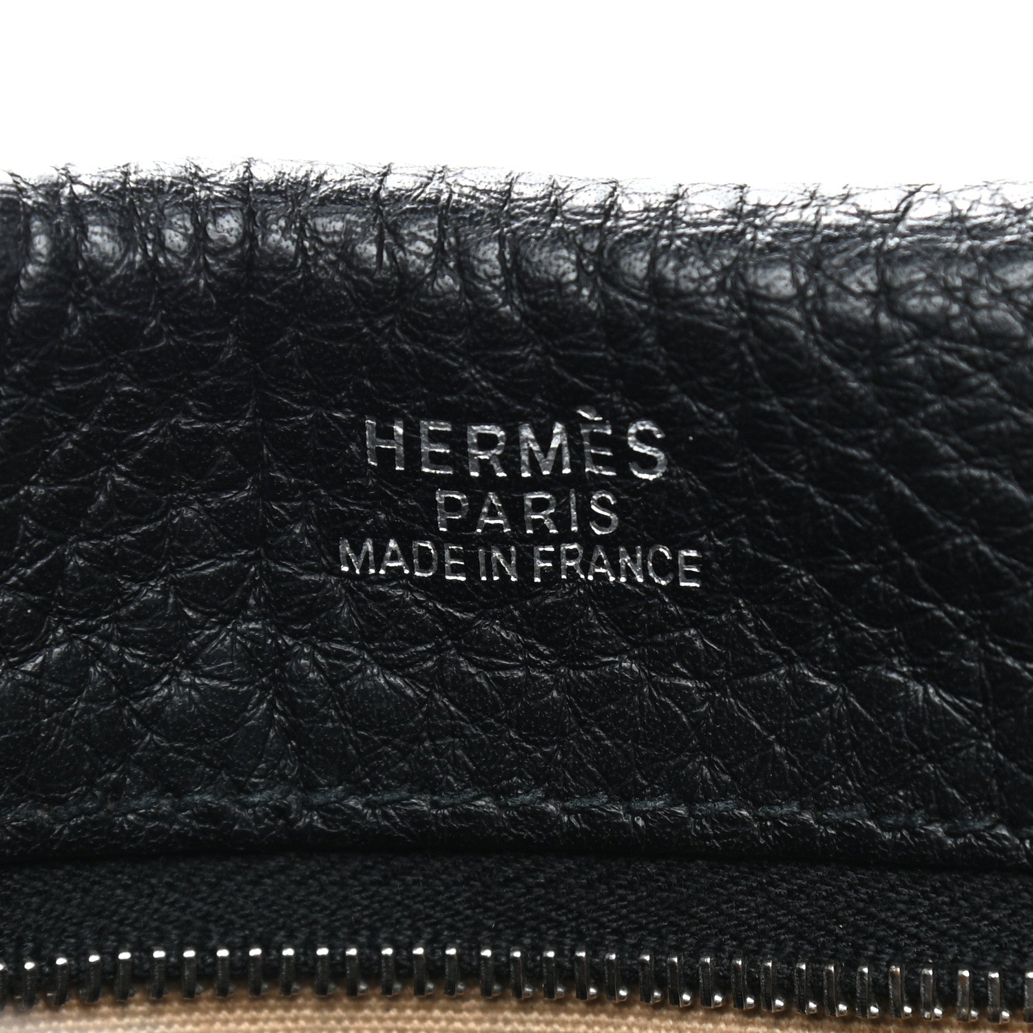 Hermes Taurillon Clemence Tibet PM Black 8 of 8