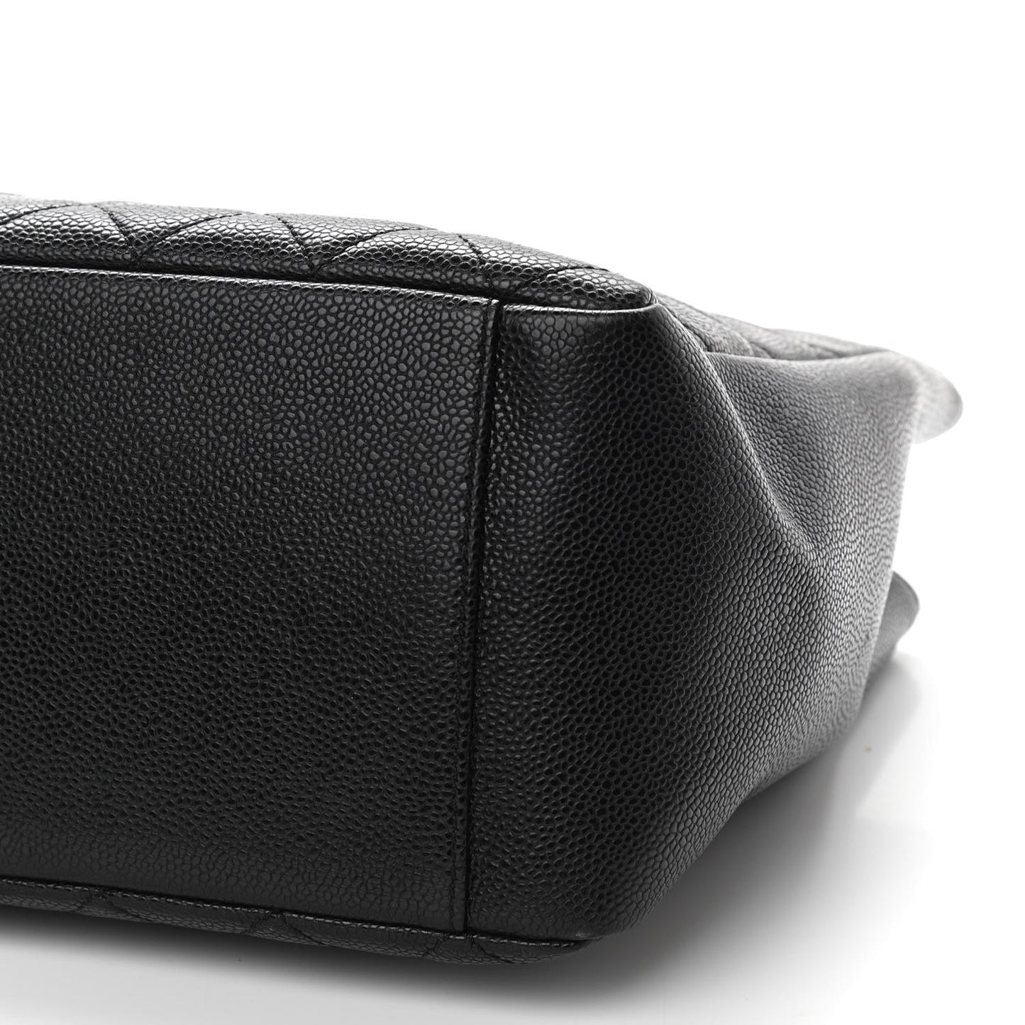 Caviar Quilted Grand Shopping Tote GST Black
