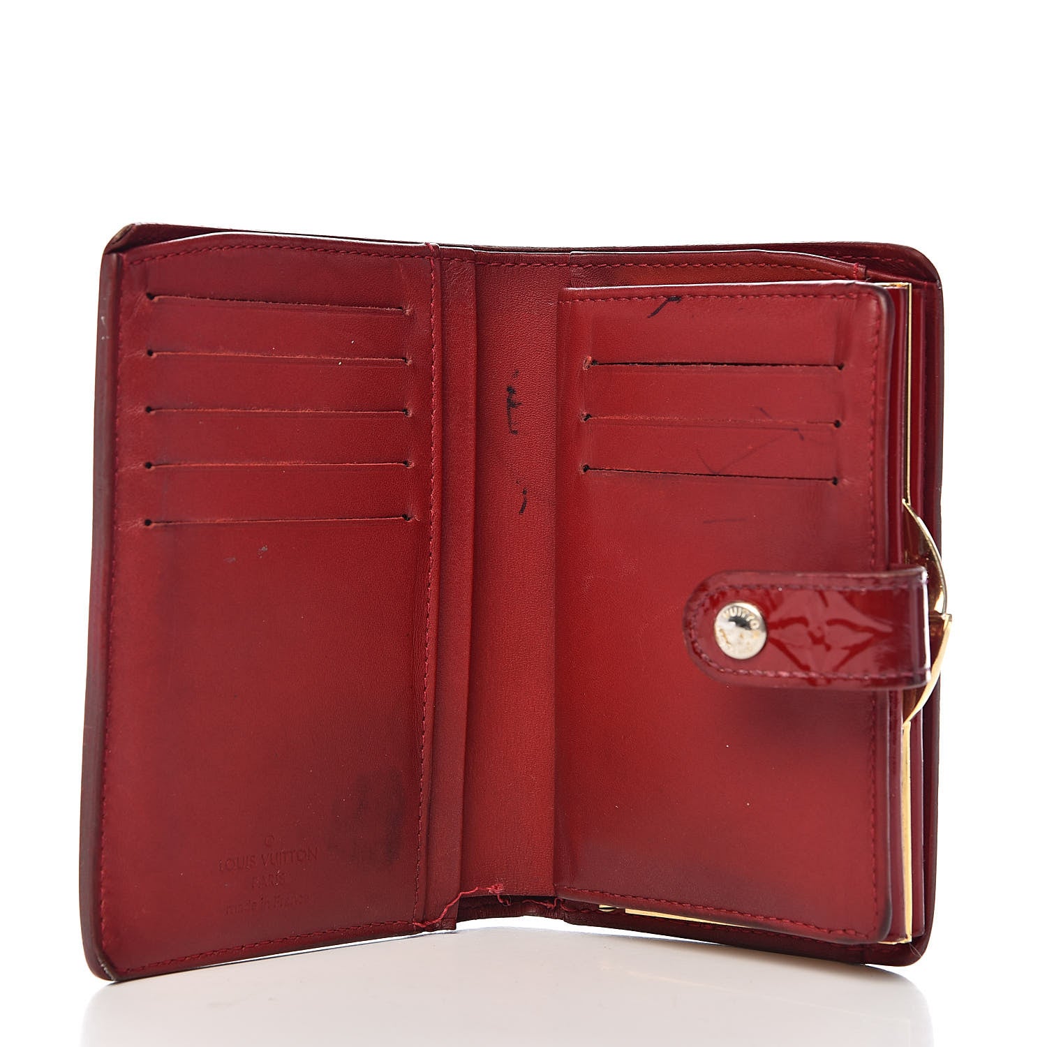 Louis Vuitton Vernis French Purse Wallet Pomme d'Amour 5 of 15
