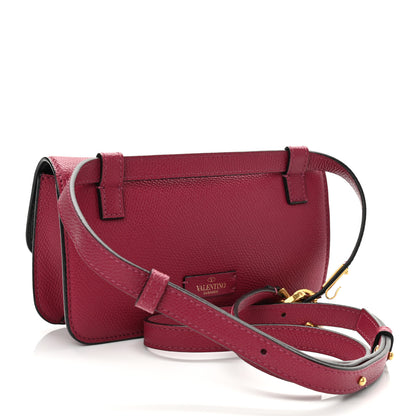 Valentino Garavani Grained Calfskin VSling Belt Bag Raspberry 3 of 12