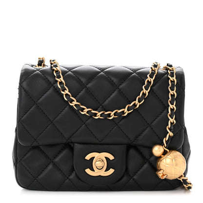 Chanel Lambskin Quilted Mini Pearl Crush Flap Black 1 of 11