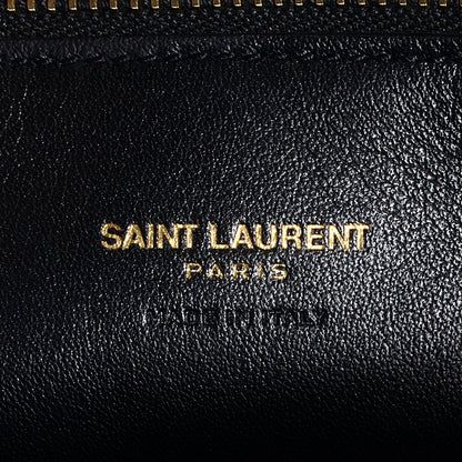 Saint Laurent Smooth Calfskin Medium Monogram Cabas Black 8 of 10