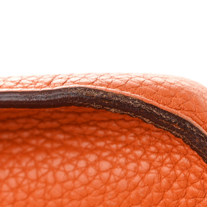 Hermes Taurillon Clemence Jypsiere 28 Orange 12 of 14