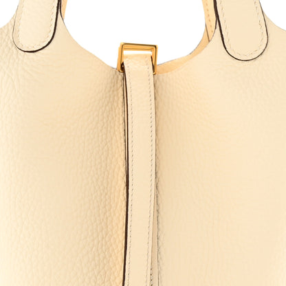 Hermes Taurillon Clemence Picotin Lock 18 PM Nata 8 of 11
