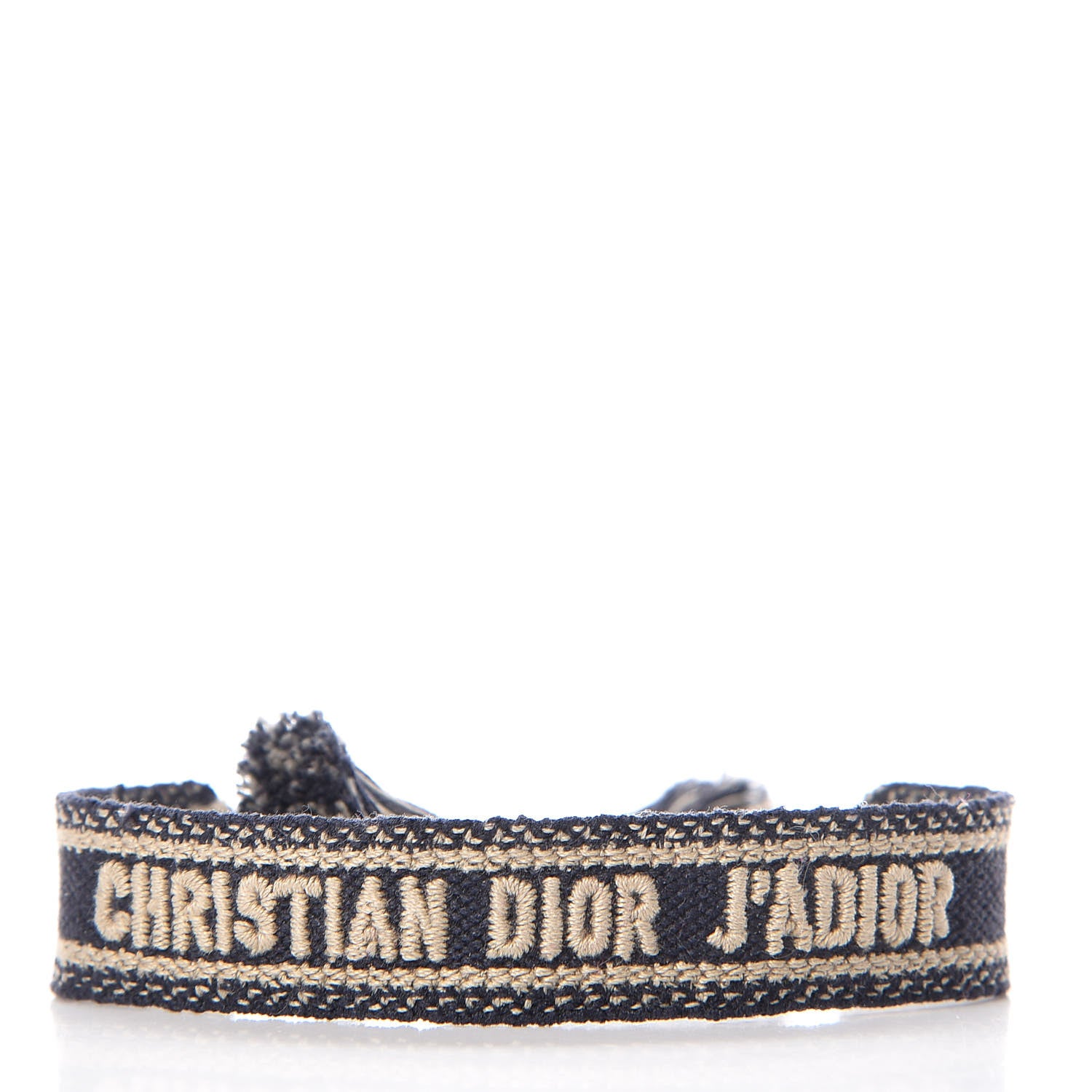 Christian Dior Woven Cotton J'Adior Friendship Bracelet Navy 4 of 4