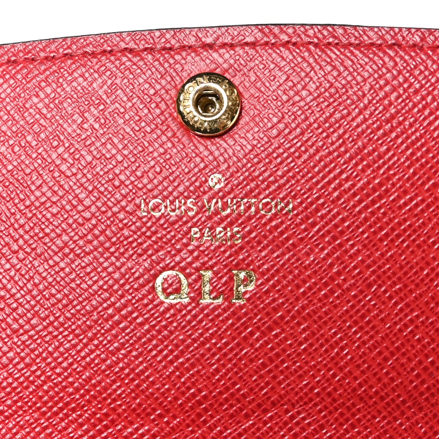 Damier Ebene Emilie Wallet Red