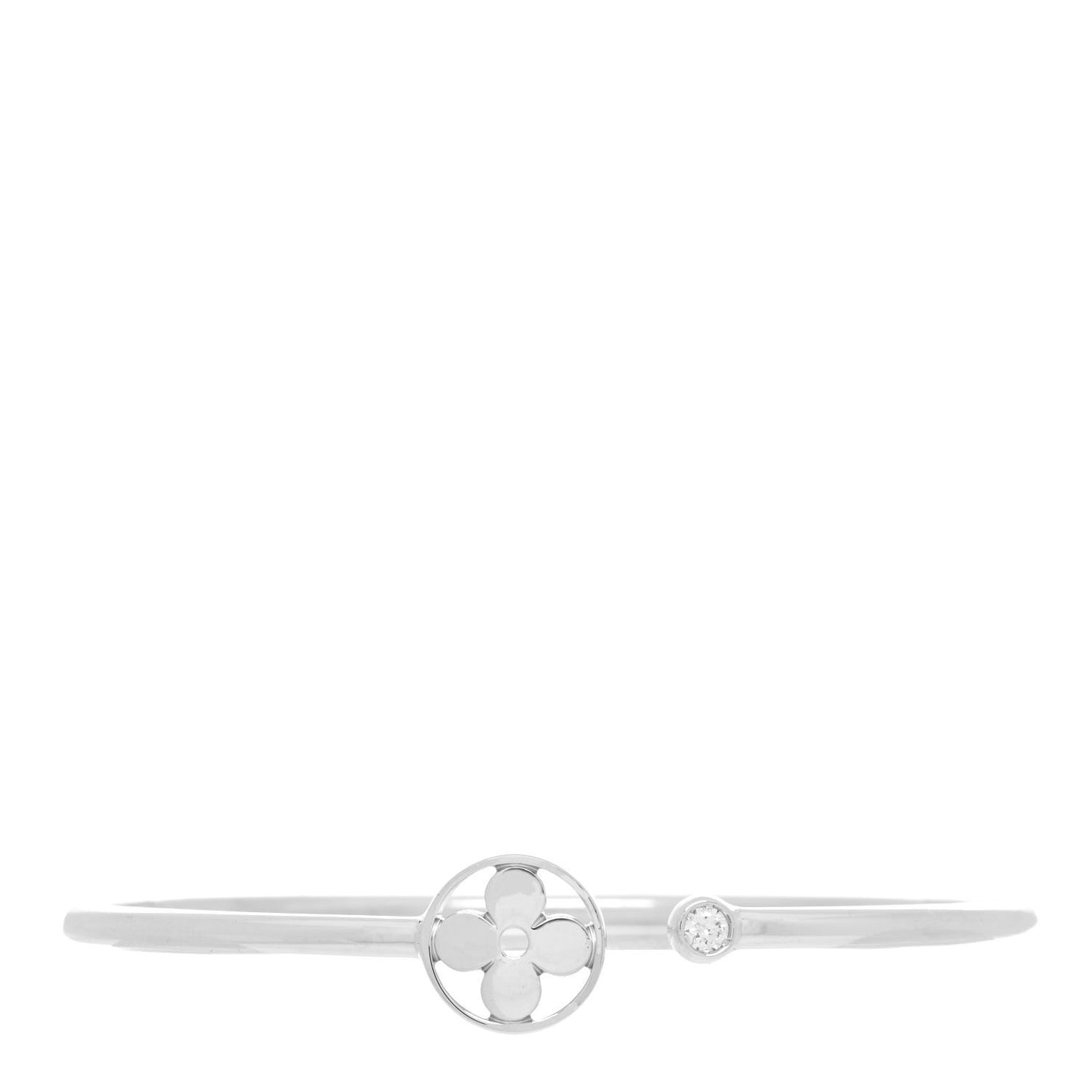 18K White Gold Diamond Idylle Blossom Twist Bracelet