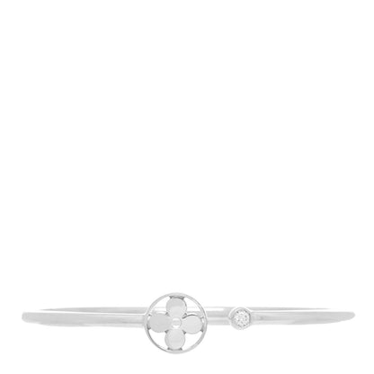 Louis Vuitton 18K White Gold Diamond Idylle Blossom Twist Bracelet 1 of 3