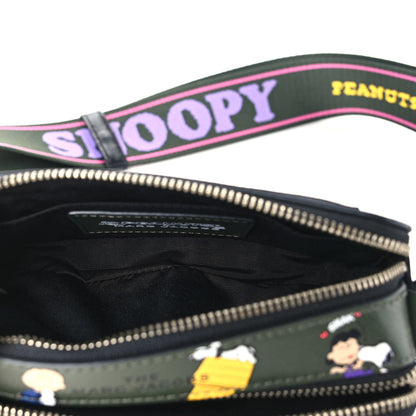 Marc Jacobs X Peanuts Saffiano Snoopy Snapshot Camera Bag Green Multicolor 6 of 9