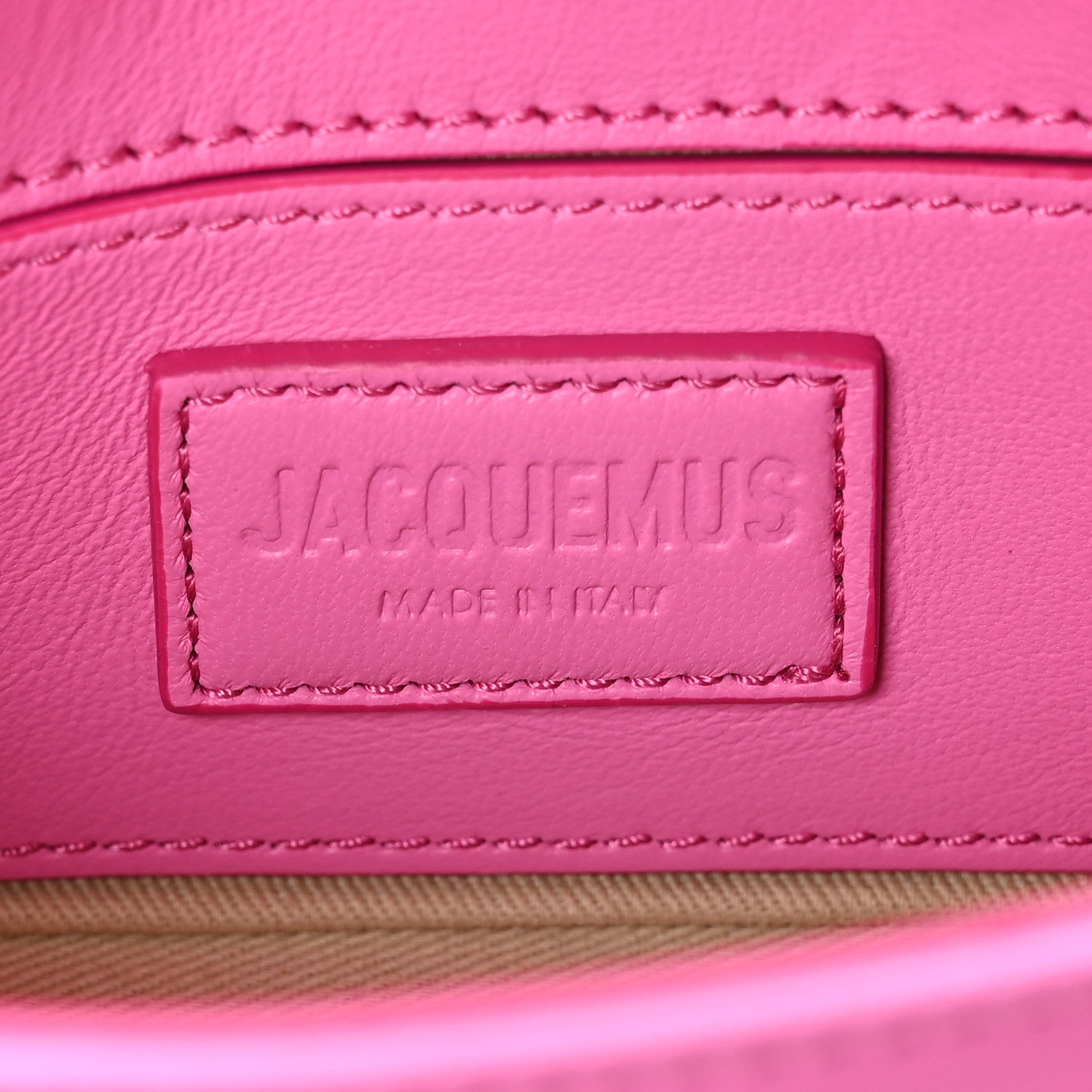 Jacquemus Padded Lambskin Le Petit Bambimou Neon Pink 10 of 17