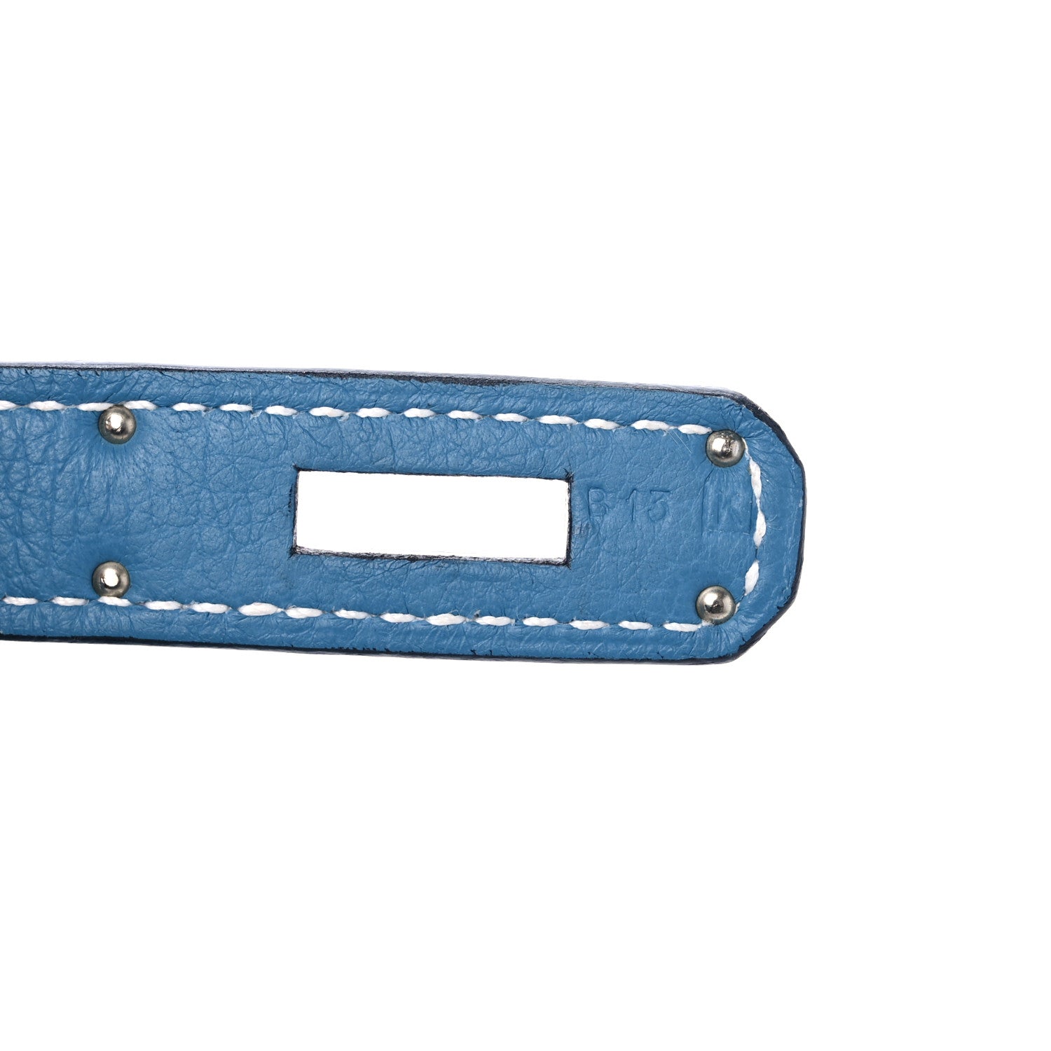 Hermes Taurillon Clemence Birkin 35 Blue Jean 7 of 13