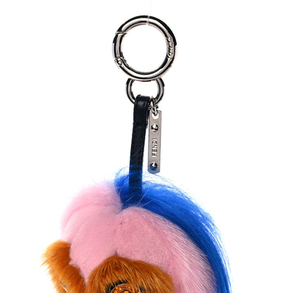 Fendi Mink Fur Crystal Fendirumi Piro-Chan Monster Bag Bug Charm Marshmallow 3 of 4