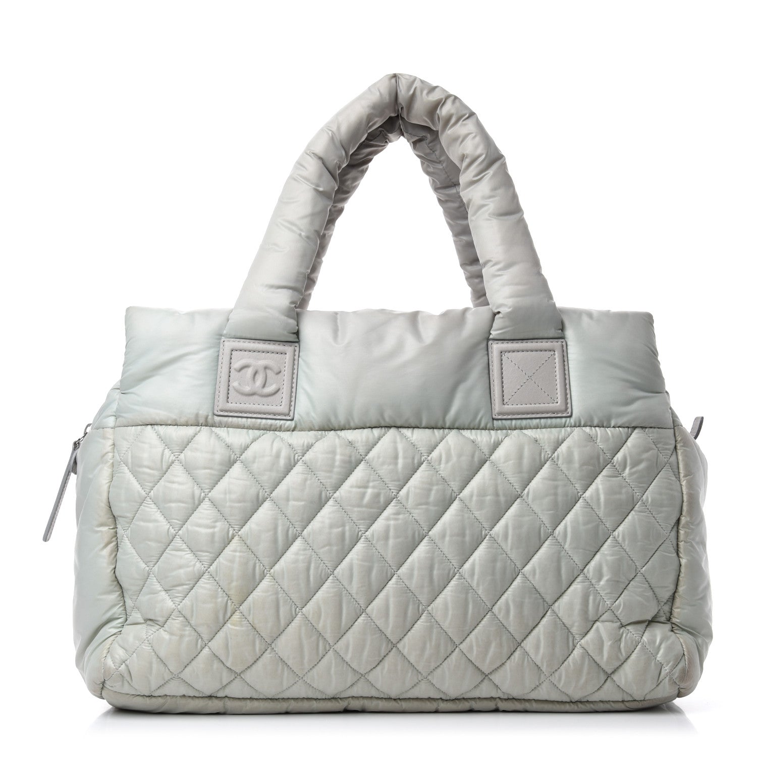 Chanel Nylon Quilted Large Coco Cocoon Reversible Tote Light Grey 1 of 10